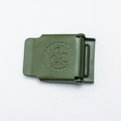 Factory Custom Army Green Canvas Belt Buckle 