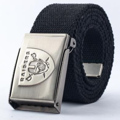 Black Cotton Webbing trouser Belt 